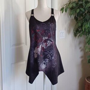 NEW! Scarlet Darkness Flowy Racerback Goth Tank Top Size XL